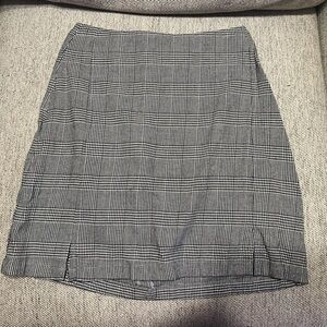 John Galt Gray Plaid Mini Skirt